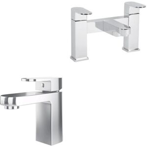 Chrome Bath And Basin Tap Set - Como Bun/beba_26699/78937 Chrome Bath And Basin Tap Set - Como Bun/beba_26699/78937