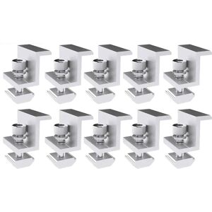 Sodial 2x(10pcs Solar Photovoltaic Bracket Aluminum Alloy Clamp For Solar Module9250 Sodial 2x(10pcs Solar Photovoltaic Bracket Aluminum Alloy Clamp For Solar Module9250