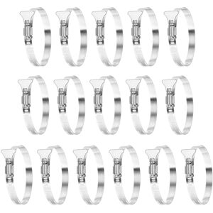 Uxcell 3-1/2\" Stainless Steel Hose Clamp, 16 Pcs 78-101mm (3.1-4inch) Key Type Clamp Uxcell 3-1/2\" Stainless Steel Hose Clamp, 16 Pcs 78-101mm (3.1-4inch) Key Type Clamp