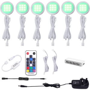 Does Not Apply Under Cabinet Kitchen Lights Rgb 6 Pack With Remote,Led Under Cabinet Light Colo Does Not Apply Under Cabinet Kitchen Lights Rgb 6 Pack With Remote,Led Under Cabinet Light Colo