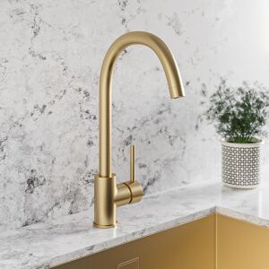 Brass Single Lever Monobloc Kitchen Mixer Tap - Enza Tamara Tamslbbr Brass Single Lever Monobloc Kitchen Mixer Tap - Enza Tamara Tamslbbr