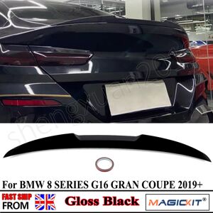 Magickit For Bmw 8 Series G16 F93 M8 Gran Coupe Rear Boot Spoiler Lip Wing M4 Style 2018+ Magickit For Bmw 8 Series G16 F93 M8 Gran Coupe Rear Boot Spoiler Lip Wing M4 Style 2018+