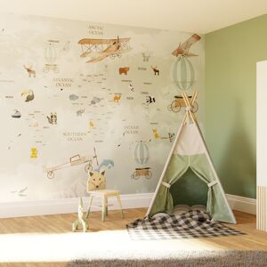Superfresco Easy Around The World Sage Print To Order Fixed Size Mural Superfresco Easy Around The World Sage Print To Order Fixed Size Mural