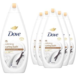 Dove Caring Bath Shea Butter & Vanilla Moisturising Cream 720ml - Pack Of 6 Dove Caring Bath Shea Butter & Vanilla Moisturising Cream 720ml - Pack Of 6