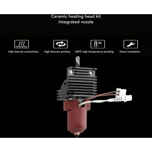 Hotend Kit 60w Ceramic Heating Block 0.4mm 0.6mm 0.8mm Quick Swap Nozzle 3d Hotend Kit 60w Ceramic Heating Block 0.4mm 0.6mm 0.8mm Quick Swap Nozzle 3d
