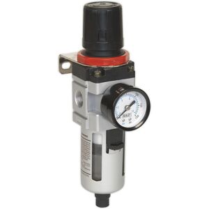 Air Filter/regulator With Gauge - Sealey Sa2001/fr New Air Filter/regulator With Gauge - Sealey Sa2001/fr New