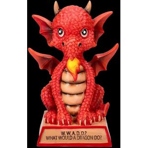Figure Red - What Would A Dragon Do - Dragon Decoration Fantasy Collector Figure Red - What Would A Dragon Do - Dragon Decoration Fantasy Collector