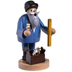 Kwo Kunstgewerbe-Werkstätten Olbernhau Gmbh Smoker Craftsman With Spirit Level Wxdxh= 10x9x20cm New Smoking Smoke Figure Kwo Kunstgewerbe-Werkstätten Olbernhau Gmbh Smoker Craftsman With Spirit Level Wxdxh= 10x9x20cm New Smoking Smoke Figure