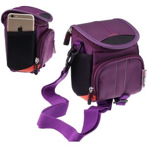 Navitech Purple Camera Bagfor Canon Ixus 185 20mp 8x Zoom Compact Camera Navitech Purple Camera Bagfor Canon Ixus 185 20mp 8x Zoom Compact Camera