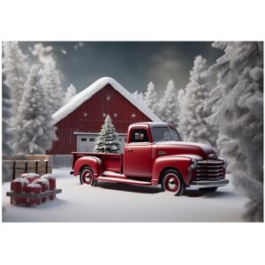 Sodial 3x(Christmas Background Cloth Party Year Vintage Red Truck Children Photo3650 Sodial 3x(Christmas Background Cloth Party Year Vintage Red Truck Children Photo3650