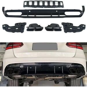 Magickit For Mercedes Benz C Class C205 A205 Coupe 2015-18 Black Rear Diffuser&tail Pipes Magickit For Mercedes Benz C Class C205 A205 Coupe 2015-18 Black Rear Diffuser&tail Pipes