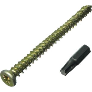 Onestopdiy Onestopd Concrete Frame Screws - 7.5x182mm with Caps & Free Torx Bit Onestopdiy Onestopd Concrete Frame Screws - 7.5x182mm with Caps & Free Torx Bit