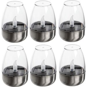 Sodial 3x(Solar Tea Lights Outdoor Candle Flameless Flicker Solar Table Lamp Led8002 Sodial 3x(Solar Tea Lights Outdoor Candle Flameless Flicker Solar Table Lamp Led8002