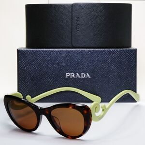 Prada Sunglasses Baroque Swirl Brown Green Cat Eye Pr06qv-F Vpr 06q-F 2au-1o1 Prada Sunglasses Baroque Swirl Brown Green Cat Eye Pr06qv-F Vpr 06q-F 2au-1o1