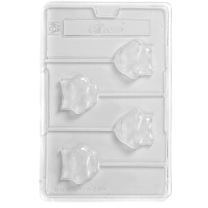 World Of Moulds Hippo Lolly Chocolate/soap Mould - 4 Cavity - Pack Of 10 World Of Moulds Hippo Lolly Chocolate/soap Mould - 4 Cavity - Pack Of 10