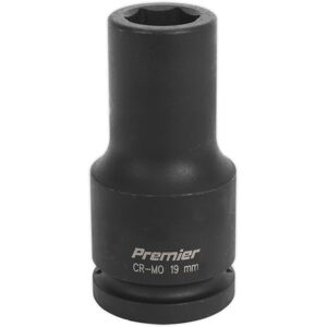 Impact Socket 19mm Deep 3/4"Sq Drive - Sealey Is3419d New Impact Socket 19mm Deep 3/4"Sq Drive - Sealey Is3419d New