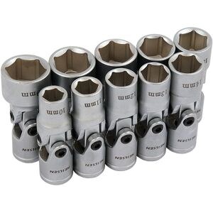 Neilsen 3/8" Universal Wobble Joint Socket Set 10, 11, 12, 13, 14, 15, 16, 17, 18, 19mm Neilsen 3/8" Universal Wobble Joint Socket Set 10, 11, 12, 13, 14, 15, 16, 17, 18, 19mm