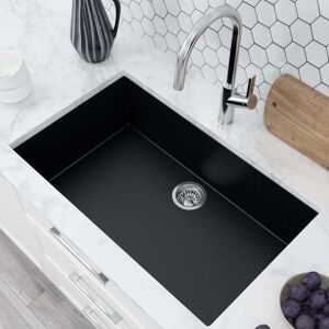 Astini Scuti 1.0 Xl Bowl Black Synthetic Undermount/inset Kitchen Sink & Waste Astini Scuti 1.0 Xl Bowl Black Synthetic Undermount/inset Kitchen Sink & Waste