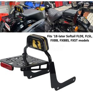 Ccmotor2021 Backrest Sissy Bar Luggage Rack For Harley Softail Fxbb Fxbbs Fxst Flde 2018-25 Ccmotor2021 Backrest Sissy Bar Luggage Rack For Harley Softail Fxbb Fxbbs Fxst Flde 2018-25