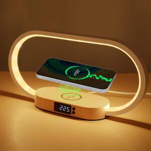 Bedside Lamp With Wireless Charger, Led Table Lamp With Touch Control, Usb Port, Bedside Lamp With Wireless Charger, Led Table Lamp With Touch Control, Usb Port,