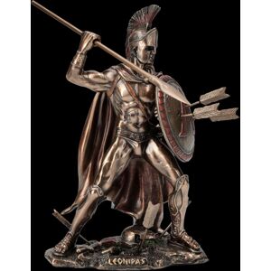 Veronese Leonidas Figure - King Of Sparta In Battle - Decorative Mythology Spartan Veronese Leonidas Figure - King Of Sparta In Battle - Decorative Mythology Spartan