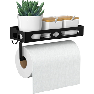 Does Not Apply Spice Rack With Paper Towel Holder Roll And Hooks, Wall Mounted Spice Rack, Meta Does Not Apply Spice Rack With Paper Towel Holder Roll And Hooks, Wall Mounted Spice Rack, Meta