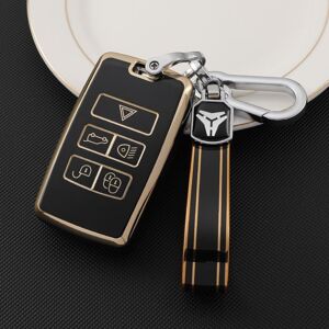 Eurowagens Car Key Cover Case Land Rover Range Sport Evoque Discovery Grey With Keychain Eurowagens Car Key Cover Case Land Rover Range Sport Evoque Discovery Grey With Keychain