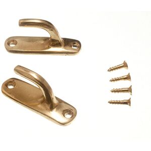 Onestopdiy New 12 Pairs Of Curtain Drape Tie Hold Backs Modern Brass 45 X 10 X 25mm - Onest Onestopdiy New 12 Pairs Of Curtain Drape Tie Hold Backs Modern Brass 45 X 10 X 25mm - Onest