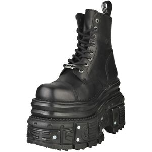 New Rock M-Mili083cct-C4 Unisex Platform Boots In Black - 11 Uk New Rock M-Mili083cct-C4 Unisex Platform Boots In Black - 11 Uk