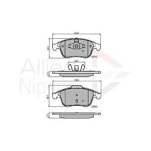 Comline Brake Pad Front Axle To Fit Renault Fluence 12->, Grand Scénic 09->16, Laguna 07 Comline Brake Pad Front Axle To Fit Renault Fluence 12->, Grand Scénic 09->16, Laguna 07