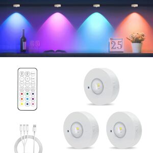 Rechargeable Led Cupboard Light, Usb Wireless Rgb Puck Light, Battery Operated S Rechargeable Led Cupboard Light, Usb Wireless Rgb Puck Light, Battery Operated S