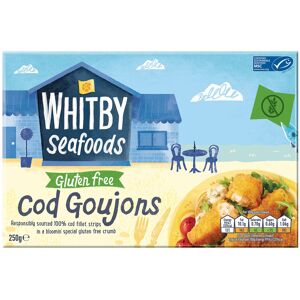 Whitby Seafoods Whitby Frozen Gluten Free Cod Goujons 6x225g ❄ Whitby Seafoods Whitby Frozen Gluten Free Cod Goujons 6x225g ❄