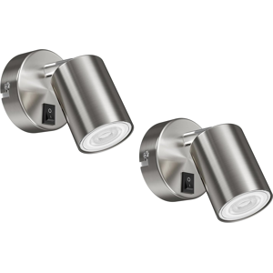 Does Not Apply 2 Wall Spot Waika, Single-Flame, With Switch, Gu10, Matt Chrome, Incl. Gu10 Led Does Not Apply 2 Wall Spot Waika, Single-Flame, With Switch, Gu10, Matt Chrome, Incl. Gu10 Led