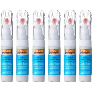 Hycote Colour Touch Up Brush Paint Kia Titanium Silver (Metallic) 12.5ml X6 Hycote Colour Touch Up Brush Paint Kia Titanium Silver (Metallic) 12.5ml X6