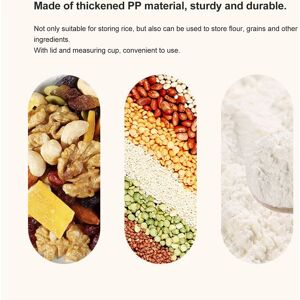 Ge (25 Kg) Airtight Rice Container Thickened Waterproof With Lid Beige Ge (25 Kg) Airtight Rice Container Thickened Waterproof With Lid Beige