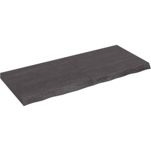 Wall Shelf Dark Grey 120x50x(2-6) Cm Treated Solid Wood Oak Vidaxl Wall Shelf Dark Grey 120x50x(2-6) Cm Treated Solid Wood Oak Vidaxl
