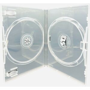 Dragon 50 X Clear Double Dvd Disc Cases – With Spine Of 14 Mm For 2 Discs Of Any Format Dragon 50 X Clear Double Dvd Disc Cases – With Spine Of 14 Mm For 2 Discs Of Any Format