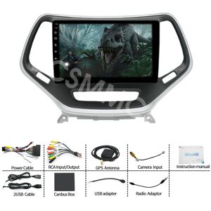 Bcsmmcar 4+32g 10.1" Stereo Radio Gps Wifi With Carplay Fit For Jeep Cherokee 2013-2020 Bcsmmcar 4+32g 10.1" Stereo Radio Gps Wifi With Carplay Fit For Jeep Cherokee 2013-2020