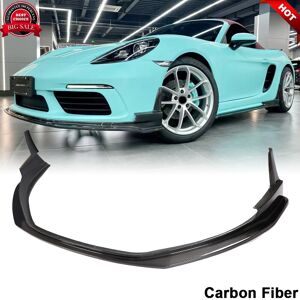Carmotoring For Porsche 718 Boxster Cayman 2016-2020 Carbon Fiber Front Bumper Lip Spoiler Carmotoring For Porsche 718 Boxster Cayman 2016-2020 Carbon Fiber Front Bumper Lip Spoiler