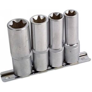 Laser Tools Deep Star Socket Set - Inverted 1/2" E16 to E24 Laser Tools Deep Star Socket Set - Inverted 1/2" E16 to E24