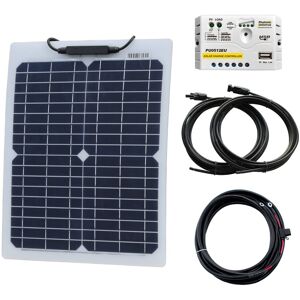 Photonic Universe 20w 12v Aluminium Reinforced Semi-Flexible Solar Kit For Motorhome Camper Boat Photonic Universe 20w 12v Aluminium Reinforced Semi-Flexible Solar Kit For Motorhome Camper Boat