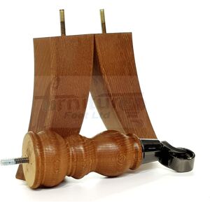 L&f Turned Wood Furniture Feet 8 Inches Tall 2 With Castors 2 Curved Back Legs 205mm L&f Turned Wood Furniture Feet 8 Inches Tall 2 With Castors 2 Curved Back Legs 205mm