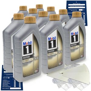 10 Liters Mobil 1 Fs X2 5w50 Motor Oil Fiat 9.55535-M2 Porsche A40 Api Sn Sm Set 10 Liters Mobil 1 Fs X2 5w50 Motor Oil Fiat 9.55535-M2 Porsche A40 Api Sn Sm Set