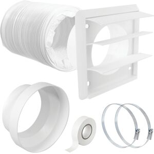 Spares2go Exterior Venting Kit & Hose For Air Conditioning Unit External (6" X 1m, White) Spares2go Exterior Venting Kit & Hose For Air Conditioning Unit External (6" X 1m, White)