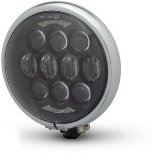 Alchemy Parts Led Headlight Black & Chrome Bezel For Custom Harley Davidson Dyna Wide Glide Alchemy Parts Led Headlight Black & Chrome Bezel For Custom Harley Davidson Dyna Wide Glide