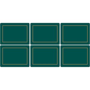 Pimpernel Home & Gifts Classic Emerald Placemats S/6, Wood & Cork, Multi Coloure Pimpernel Home & Gifts Classic Emerald Placemats S/6, Wood & Cork, Multi Coloure