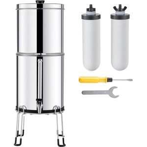 Uimoso 2.25g Gravity-Fed Water Filter Countertop System Stainless Steel 2 Filters Uimoso 2.25g Gravity-Fed Water Filter Countertop System Stainless Steel 2 Filters