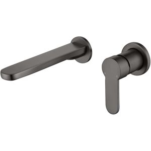 Wall Mounted Grey Basin Mixer Tap - Zorah Beba_27696 Wall Mounted Grey Basin Mixer Tap - Zorah Beba_27696