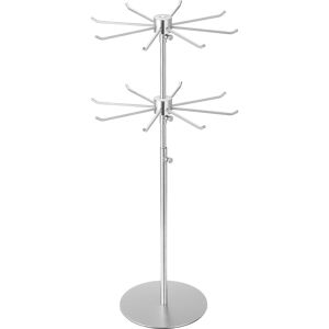 Sourcingmap Keychain Display Stand, 1pcs - 2-Layer Rotating Jewelry Display Stand (Silver) Sourcingmap Keychain Display Stand, 1pcs - 2-Layer Rotating Jewelry Display Stand (Silver)
