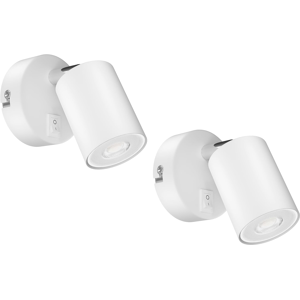 Does Not Apply 2 Wall Spot Waika, Single-Flame, With Switch, Gu10, White Matt, Incl. 468lm Led Does Not Apply 2 Wall Spot Waika, Single-Flame, With Switch, Gu10, White Matt, Incl. 468lm Led